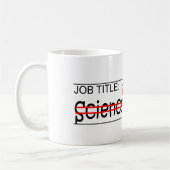 仕事のパパの科学の教師 コーヒーマグカップ (左)