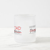 仕事のパパプログラマー フロストグラスマグカップ (中央)