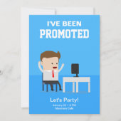 仕事のプロモーションの発表のパーティの招待状 招待状 (正面)