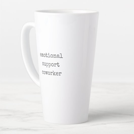 仕事のベスティーおもしろいギフト感情的なサポート同僚 カフェラテマグ (左アングル)