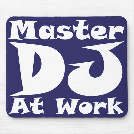 仕事のマウスマットのマスターDJ マウスパッド (正面)