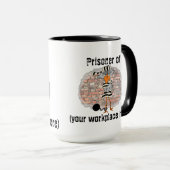 仕事のマグの囚人 マグカップ (正面右)