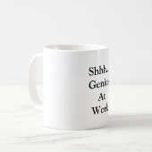 仕事のマグの天才 コーヒーマグカップ (正面左)