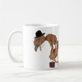 仕事のマグのAntWebの堅い日 コーヒーマグカップ (左)