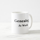 仕事のマグのGenealogist コーヒーマグカップ (正面右)