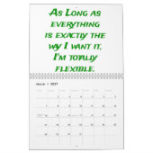 仕事のユーモア カレンダー (3月 2027)