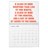 仕事のユーモア カレンダー (1月 2027)