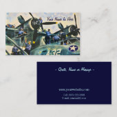 仕事のヴィンテージの人 名刺 (正面/裏面)