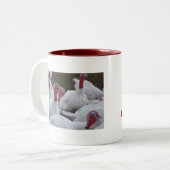 仕事の七面鳥 ツートーンマグカップ (正面左)