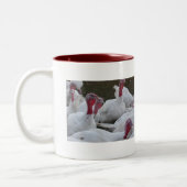 仕事の七面鳥 ツートーンマグカップ (左)