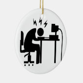 仕事の人 セラミックオーナメント (右)