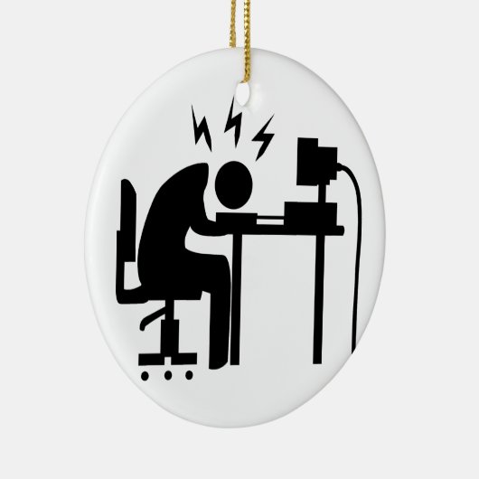 仕事の人 セラミックオーナメント (右)