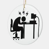 仕事の人 セラミックオーナメント (左)