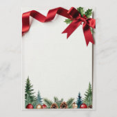 仕事の休暇パーティー 招待状 (裏面)