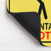 仕事の会計士-妨げないで下さい マウスパッド (コーナー)