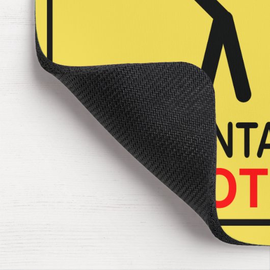 仕事の会計士-妨げないで下さい マウスパッド (コーナー)