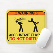 仕事の会計士-妨げないで下さい マウスパッド (マウス)