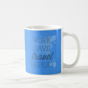 仕事の保存旅行繰り返し コーヒーマグカップ