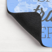 仕事の保存旅行繰り返し マウスパッド (コーナー)