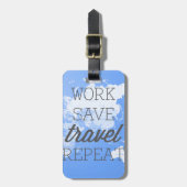 仕事の保存旅行繰り返し ラゲッジタグ (正面縦)