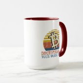 仕事の倫理を分散させる |暗号投資 マグカップ (正面右)