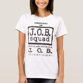 仕事の分隊Pinは私私にWwfのAlの雪を青い意地悪な人のGI支払います Tシャツ (正面)