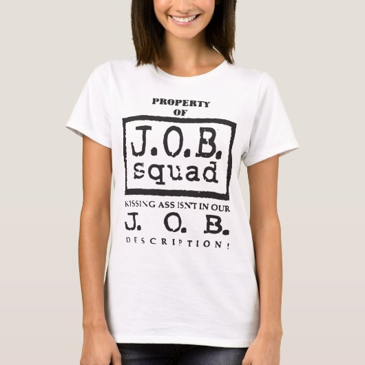 仕事の分隊Pinは私私にWwfのAlの雪を青い意地悪な人のGI支払います Tシャツ (正面)