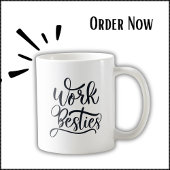 仕事の別売り – 同僚の友人のギフトマグ – Cursive コーヒーマグカップ