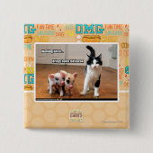 仕事の北 缶バッジ (正面)