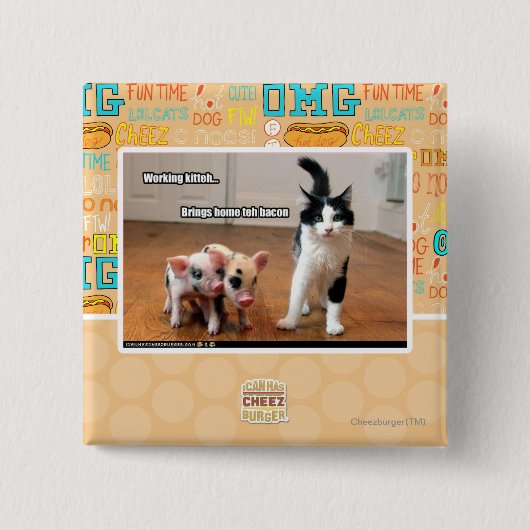 仕事の北 缶バッジ (正面)