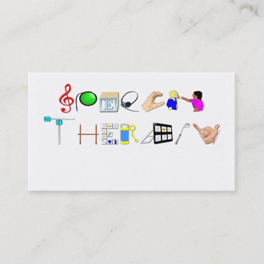 仕事の名刺のスピーチ 名刺 (正面)