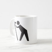 仕事の土地の検査官 コーヒーマグカップ (正面左)