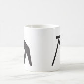仕事の土地の検査官 コーヒーマグカップ (中央)