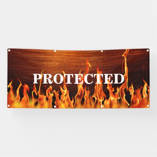 仕事の場所の旗 横断幕 (横)