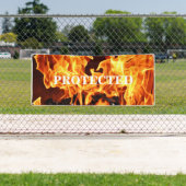 仕事の場所の旗 横断幕 (インサイチュ)