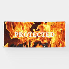 仕事の場所の旗 横断幕