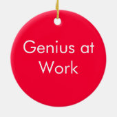 仕事の天才はドアの印で/来ます セラミックオーナメント (裏面)