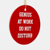 仕事の天才はドア・ハンガーのオーナメントを妨げません セラミックオーナメント (右)