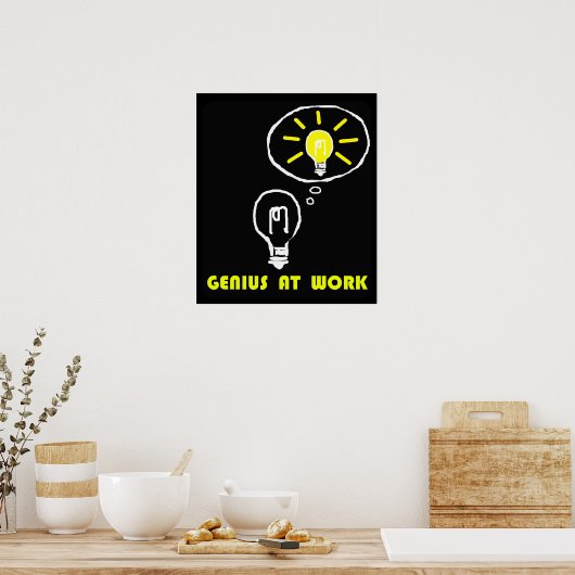 仕事の天才 ポスター (キッチン)