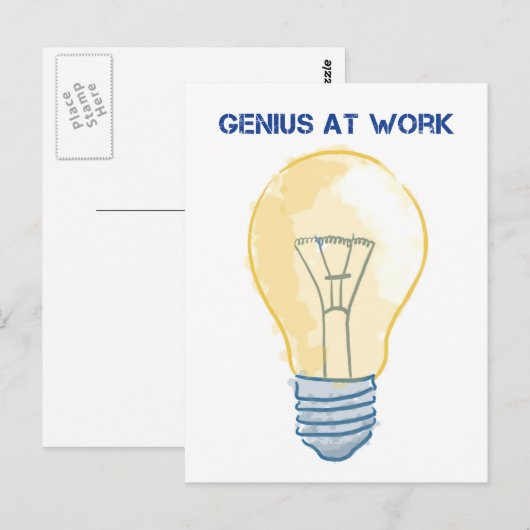 仕事の天才 ポストカード (正面/裏面)