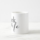仕事の妻のカスタム コーヒーマグカップ (中央)