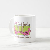 仕事の家庭でお母さん コーヒーマグカップ (正面左)