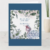 仕事の家族のためのウェルカードを取得 サンキューカード (正面)