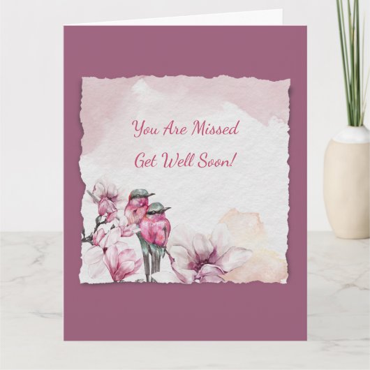 仕事の家族のためのウェルカードを取得 サンキューカード (正面)