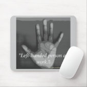 "仕事の左きき人。" マウスパッド (マウス)