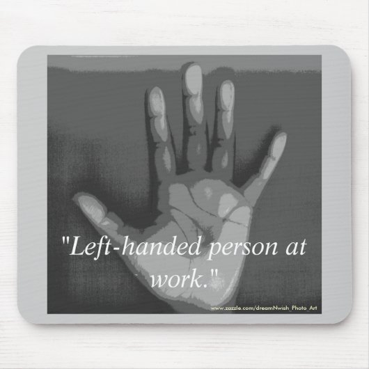 "仕事の左きき人。" マウスパッド (正面)