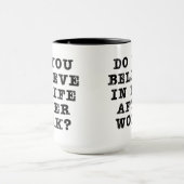 仕事の後の生活 マグカップ (中央)