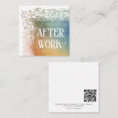 *~*仕事の後?AP63人間関係フラットノートカード ノートカード (正面/裏面)