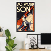 仕事の息子をする ポスター (ホームオフィス)