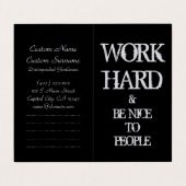 仕事の懸命と人々のモチベーションに優しい引用文 名刺 (外部フラット)